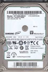 SAMSUNG Spinpoint M8 ST1000LM024 1TB 5400 RPM 8MB Cache SATA 6.0Gb/s 2.5" Internal Notebook HDD