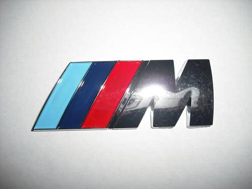 BMW M POWER M SPORT M TEC BADGE BOOT REAR 75mm x 28mm