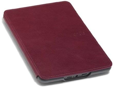 Kindle Touch Leather Cover - Wine Purple - IN STOCK