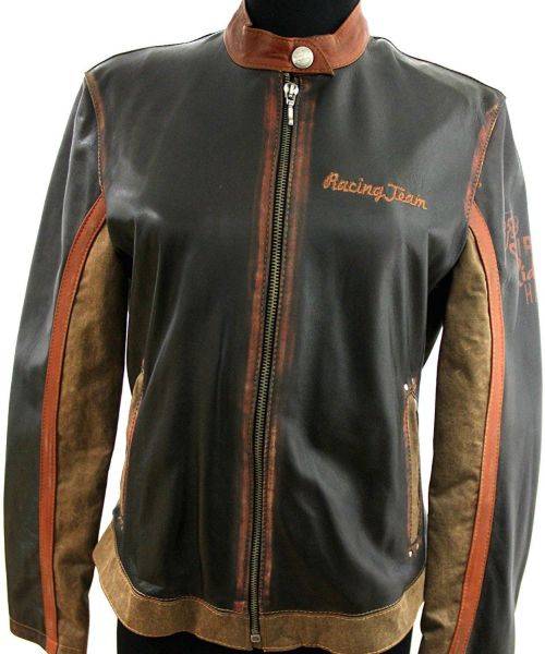 Ladies womans GENUINE LEATHER ''Harley Davidson-Racing Team''Jacket SIZE-M and L