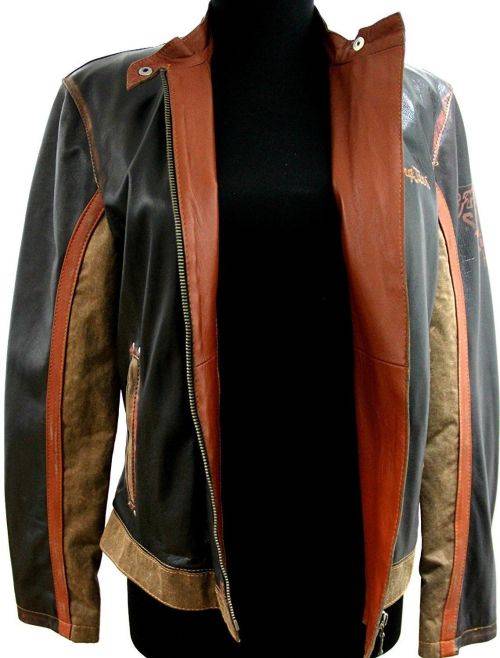 Ladies womans GENUINE LEATHER ''Harley Davidson-Racing Team''Jacket SIZE-M and L