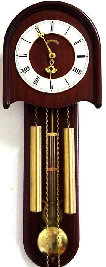 FREE SHIPING : VINTAGE E.SCHMECKENBECHER WALL CLOCK 50,s(Warmink Junghans Hermle Kienzle era)