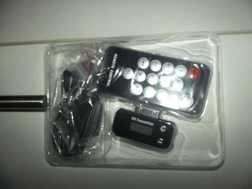 Fm transmitter and remote for your I phone or I pod