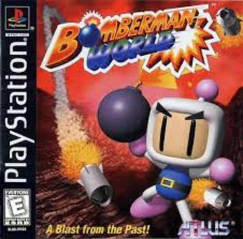 BOMBERMAN WORLD - Playstation 1 PS1 game - Good condition !!!!!