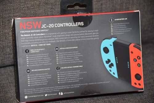 NINTENDO SWITCH LEFT AND RIGHT WIRELESS CONTROLLER by GIOTECK JC-20 - SHOP DEMO