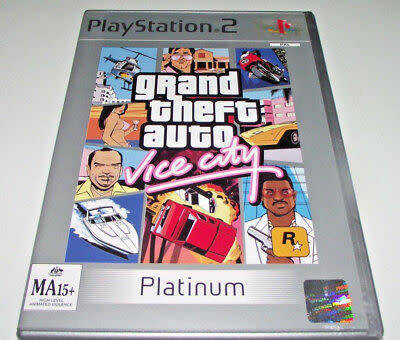 Grand Theft Auto Vice City Platinum   PS2