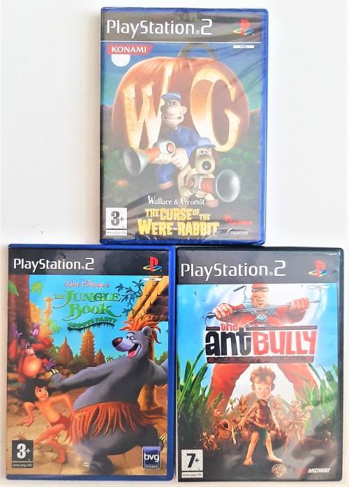 ( PS2 )  -  GAME BUNDLE FOR KIDS ( 3 GAMES )   -   Good condition !!!  -  SAME DAY SHIPPING !!!