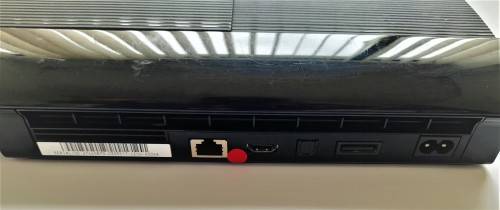 PS3 CONSOLE BLACK SLIM 12GB + ORIGINAL CONTROLLER + 4 GAMES & CABLES  - LAST ONE (  DEAL 016 )