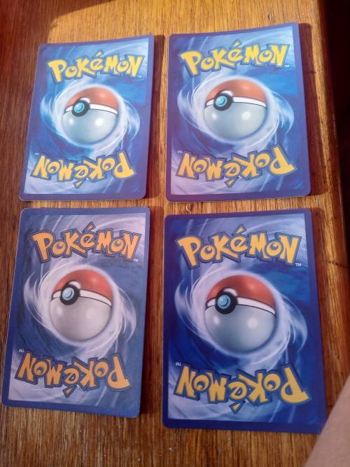 Stunfisk,Greedent,Honchkrow and Ditto pokemon cards holographics
