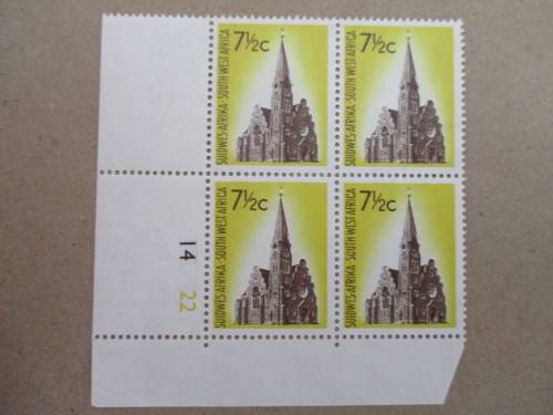 SWA SACC 207 Control block of 4 MNH