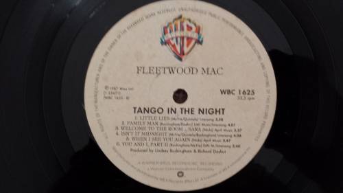 Fleetwood Mac - Tango in the night vinyl record - WBC1625