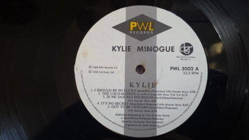 Kylie Minogue - Kylie - Vinyl LP record - PWL records - 1988 - VG+