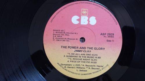 Jimmy Cliff - The power And The Glory - Vinyl LP record - CBS records - 1983 - VG+