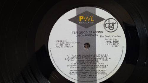 Jason Donovan - Ten Good Reasons - Vinyl LP record - PWL Records - VG+