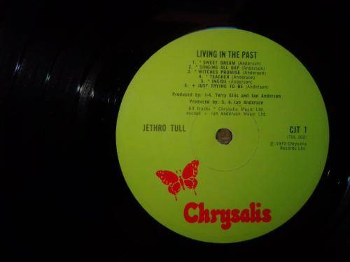 Jethro Tull - Living in the Past - RARE 1st UK book Press - Vinyl LP record - CJT1/2 - EX