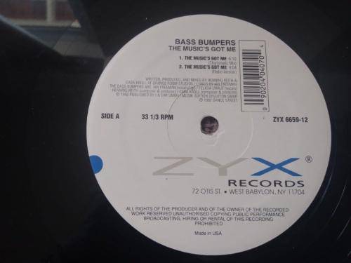 Bass Bumpers Feat E-Mello & Felicia  The Music's Got Me - 12" Vinyl record - ZYX Records - EX -