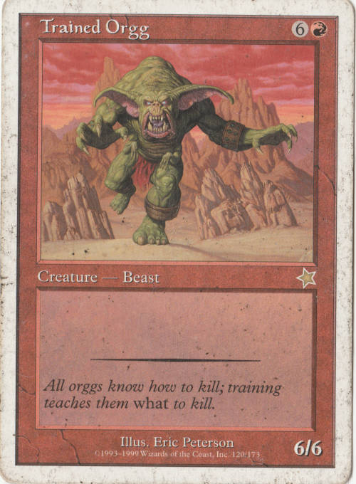 Magic the Gathering - Trained Orgg (1999- Rare)
