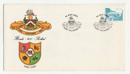 1982 RSA The Port Elizabeth Bowling Club Commemorative Cover & Date-stamp Card Set