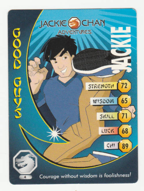 Jackie Chan Adventures - Jackie Card 4 Jackie - Regular Card