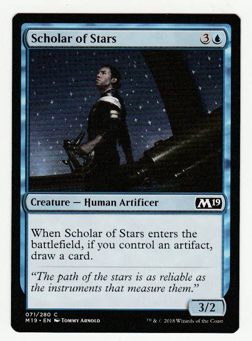 Magic the Gathering 2018 - Scholar of Stars - Common - Core Set 2019