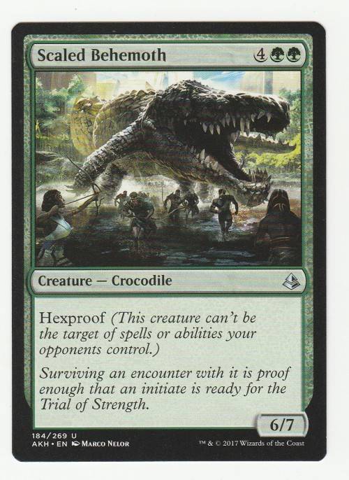 Magic the Gathering 2017 - Scaled Behemoth - Uncommon - Amonkhet