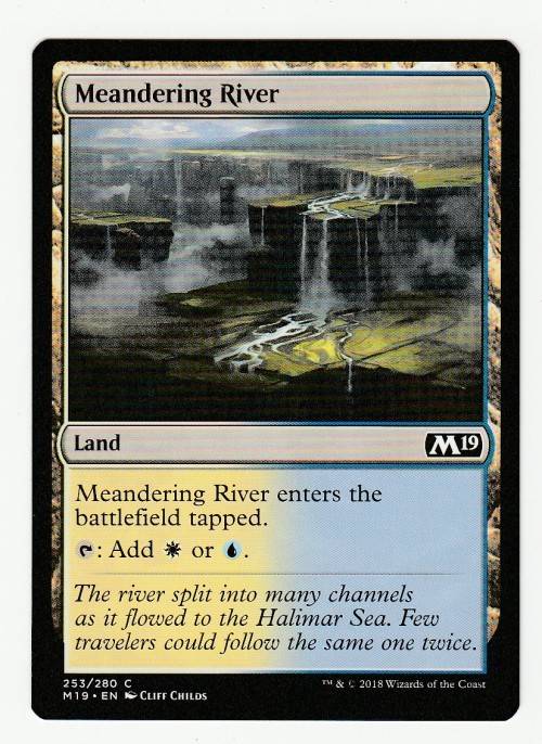 Magic the Gathering 2018 - Meandering River - Common - Core Set 2019