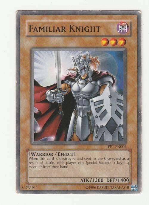 Yu-Gi-Oh! - Familiar Knight - Movie Exclusive Pack (EP1-EN006) - Short Print