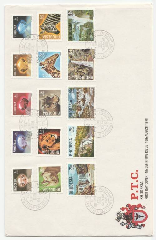 1978 Rhodesia First Day Cover 4th Definitive Issue