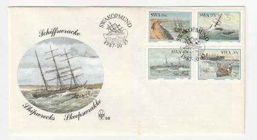 1987 South-West Africa Shipwrecks FDC 59