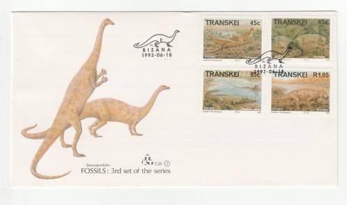 1993 Transkei Fossils 3rd set of the series FDC 2.36.3