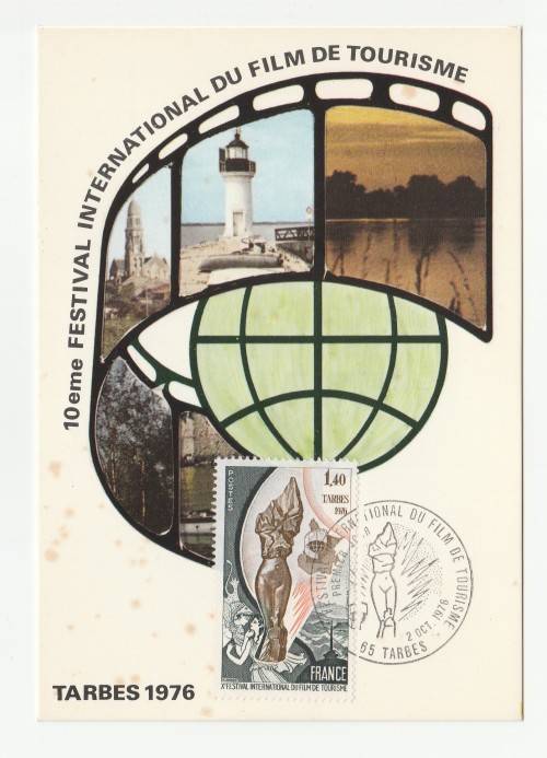 1976 France 02/10/76 10eme Festival International Du Film De Tourisme Maxicard