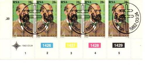1982 RSA The Battle against Tuberculosis FDC 3.35 and Block Set