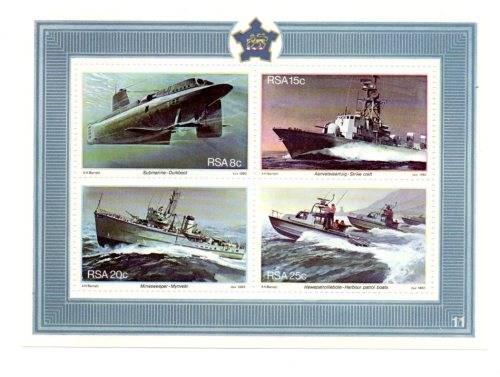 RSA 1982 Simonstown Navel Base Miniature Sheet