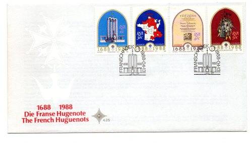1988 RSA The French Huguenots FDC 4.25