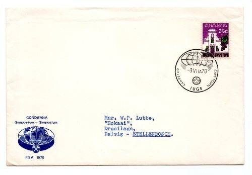 1970 RSA GONDWANA Symposium Commemorative Cover