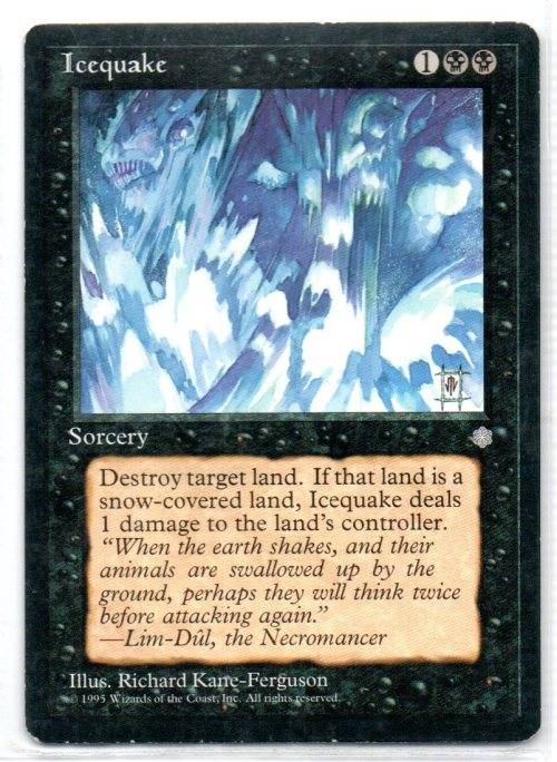 Magic The  Gathering 1995 - Icequake - Common - Ice Age