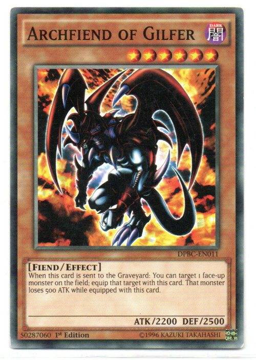 Yu-Gi-Oh! - Archfiend of Gilfer - 1st Ed/Common - Duelist Pack: Battle City (DPBC-EN011)