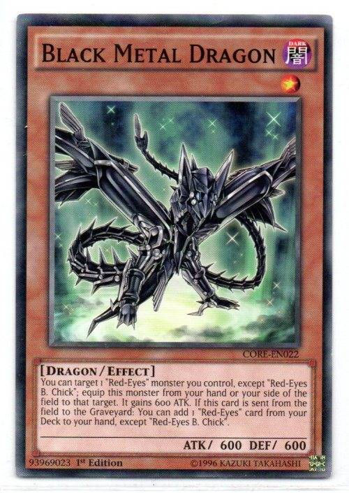 Yu-Gi-Oh! - Black Metal Dragon - 1st Ed/Common - Clash of Rebellions (CORE-EN022)