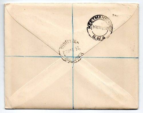 1937 South-West Africa Coronation of King George VI *12 May 37 Windhoek
