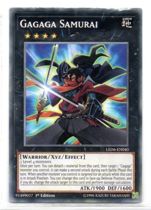 Yu-Gi-Oh! - Gagaga Samurai - 1st Ed/Common - Legendary Duelists: Magical Hero (LED6-EN040)