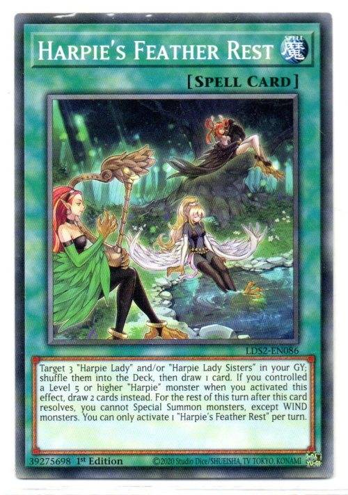 Yu-Gi-Oh! - Harpie`s Feather Rest - 1st Ed/Common - Legendary Duelists: Season 2 (LDS2-EN086)