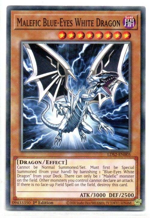 Yu-Gi-Oh! - Malefic Blue-Eyes White Dragon - 1st Ed/Common - Legendary Duelists: Season 2 (LDS2-EN00