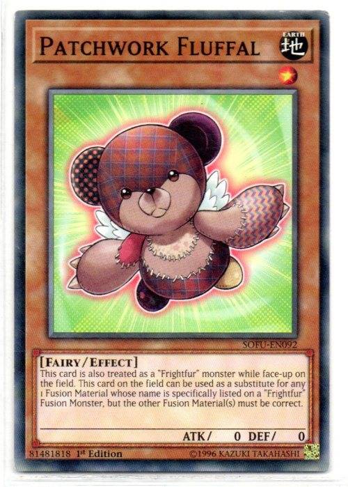Yu-Gi-Oh! - Patchwork Fluffal - 1st Ed/Common - Soul Fusion (SOFU-EN092)