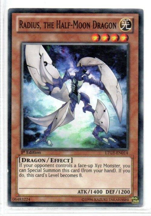 Yu-Gi-Oh! - Radius, the Half-Moon Dragon - 1st Ed/Common - Lord of the Tachyon Galaxy (LTGY-EN014)
