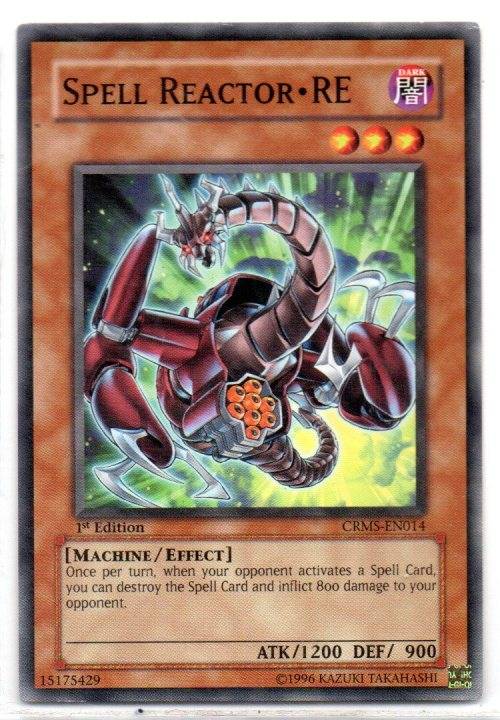 Yu-Gi-Oh! - Spell Reactor - RE - 1st Ed/Common - Crimson Crisis (CRMS-EN014)