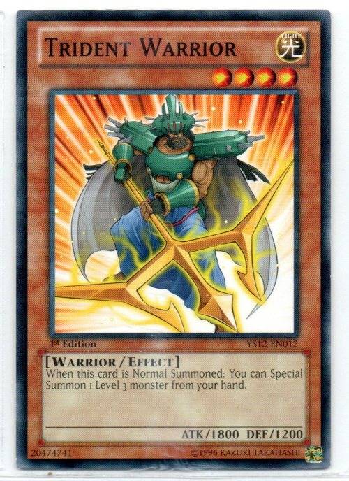 Yu-Gi-Oh! - Trident Warrior - 1st Ed/Common - Starter Deck: Xyz Symphony (YS12-EN012)
