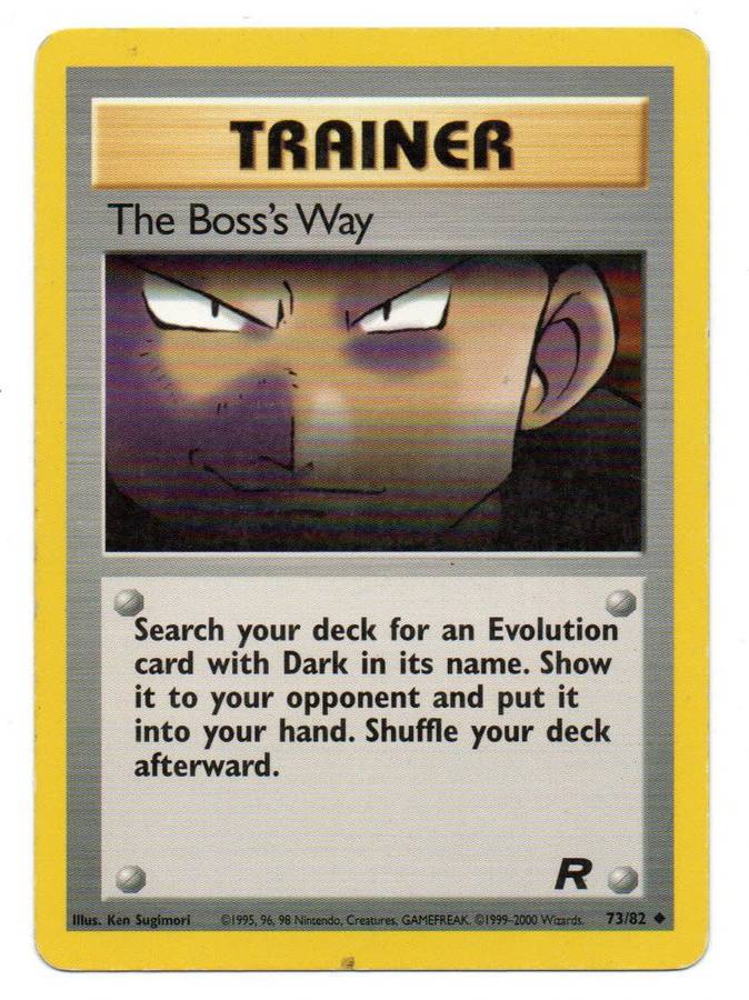 1995, 96, 98 Nintendo, Creatures - Pokemon Trainer The Boss`s Way 73/82