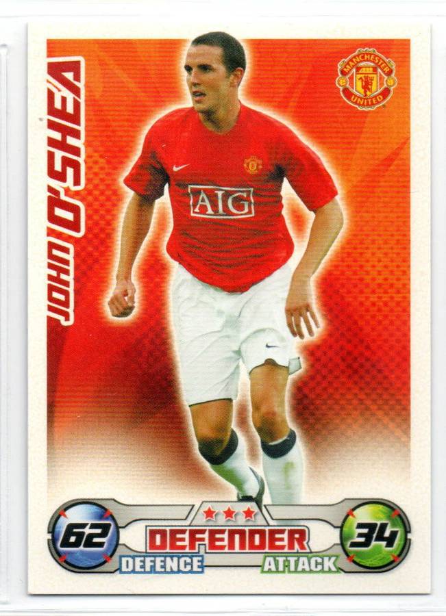Topps Match Attax PL 2008/2009 - Manchester United - 17 Cards