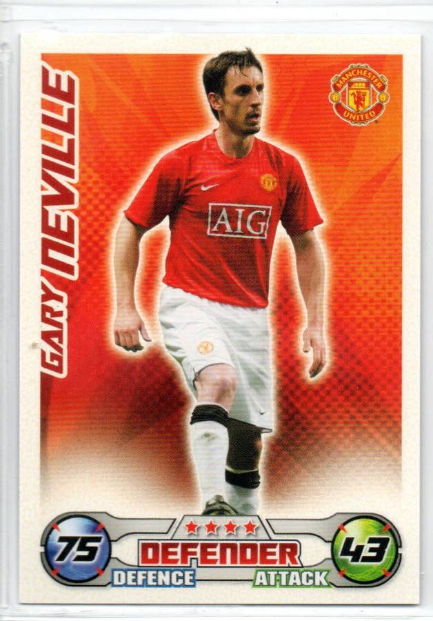 Topps Match Attax PL 2008/2009 - Manchester United - 17 Cards