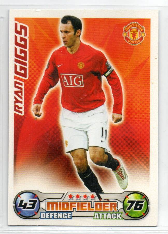 Topps Match Attax PL 2008/2009 - Manchester United - 17 Cards